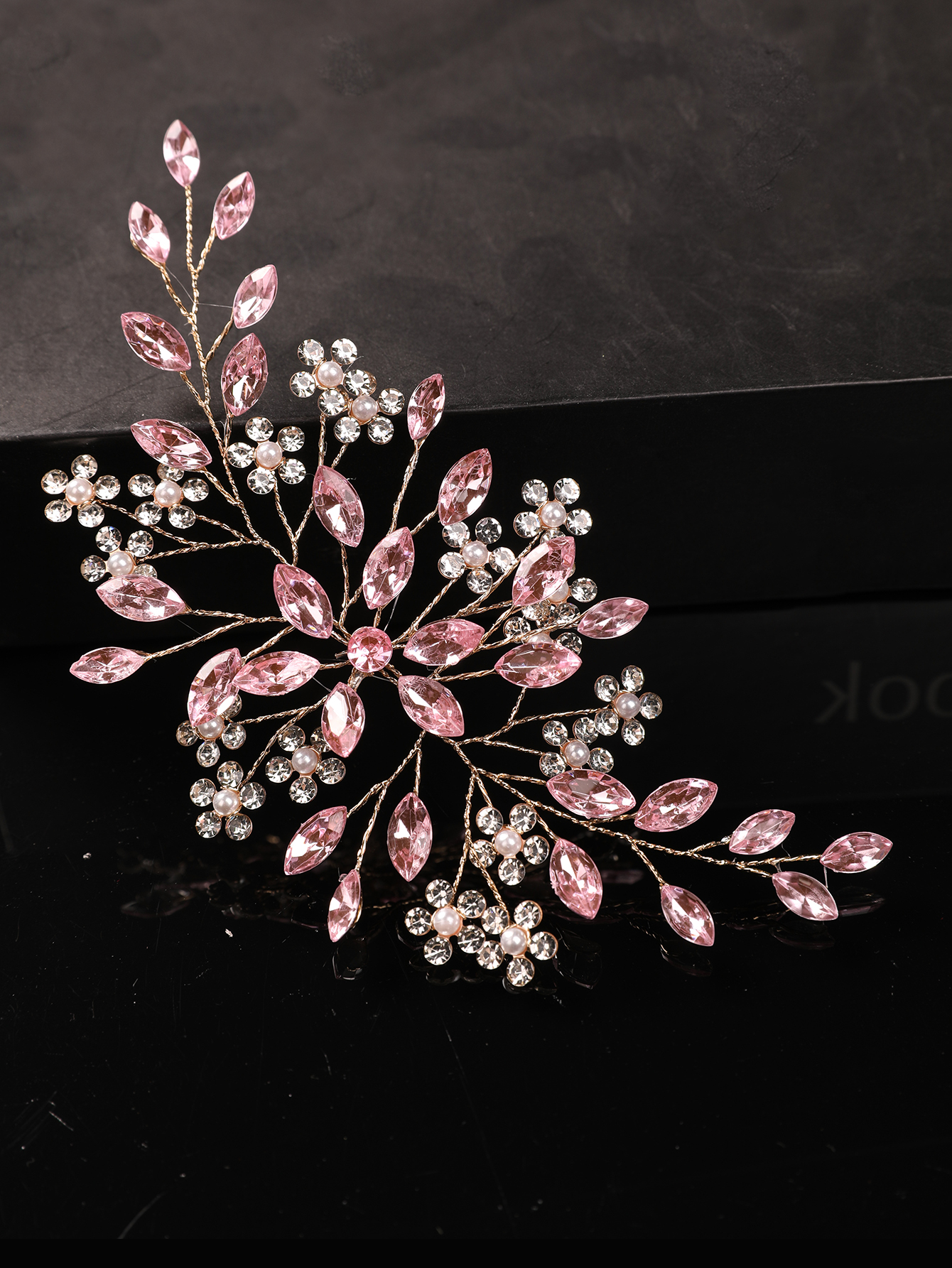 Soft Pink Crystal Bridal Headp - Wedding Dress Supply incelemesi ve fiyatı
