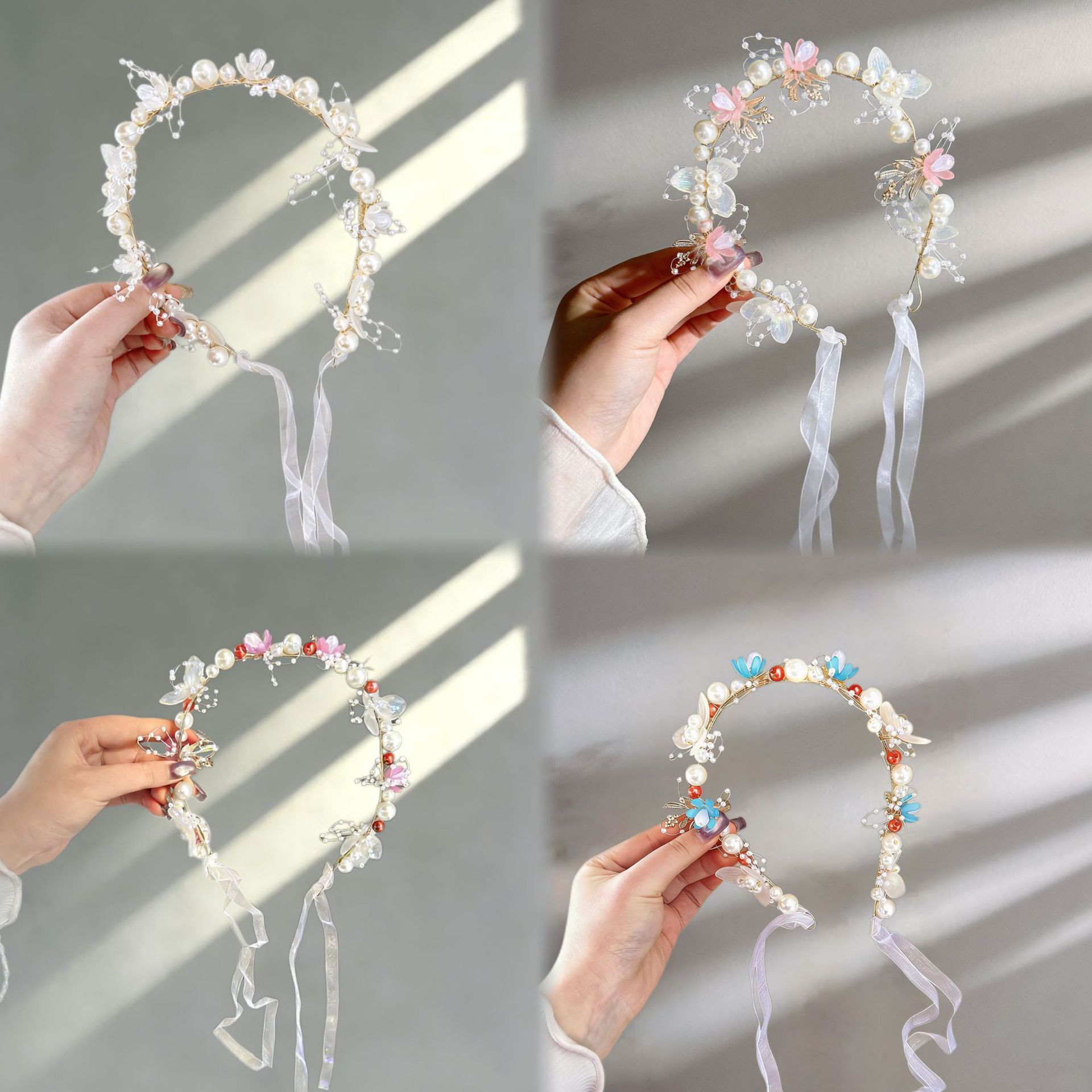 Pearl Flower Headband Bridal W - Wedding Arch Flower incelemesi ve fiyatı
