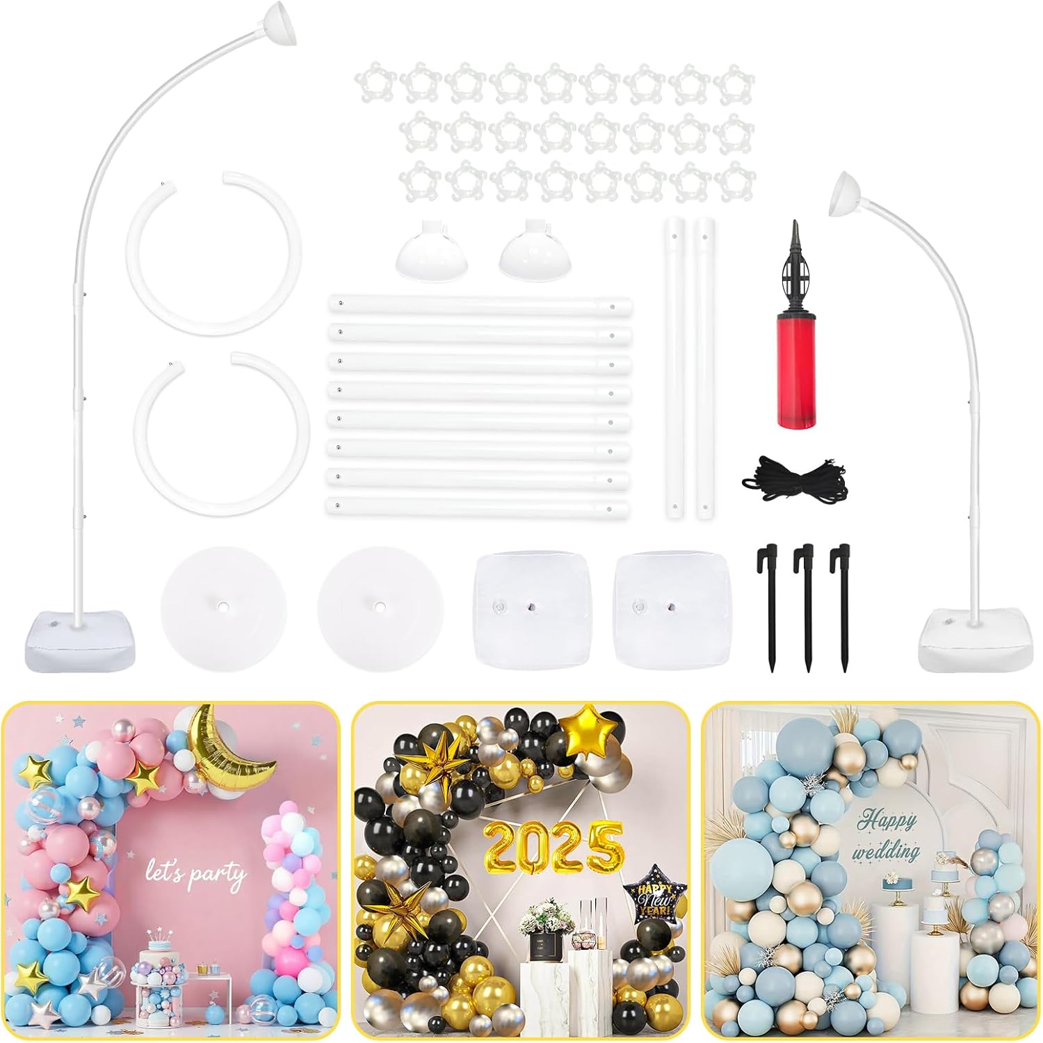 8FT & 6FT Balloon Arch Stand,  - Wedding Balloon Arch incelemesi ve fiyatı
