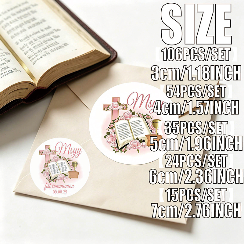 Personalized Stickers Pink Flo - Wedding Souvenir incelemesi ve fiyatı
