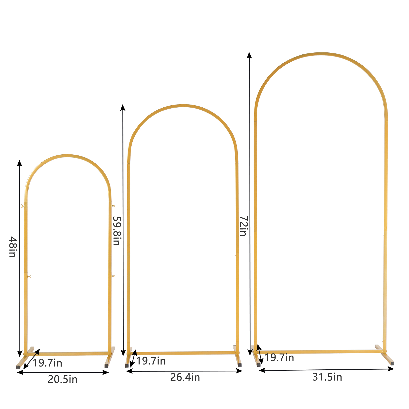 Golden metal balloon arch brac - Wedding Balloon Arch incelemesi ve fiyatı