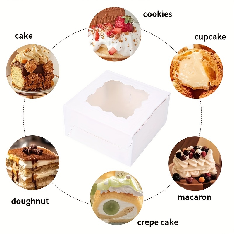 10Pcs Kraft Paper Cake Candy B - Wedding Souvenir incelemesi ve fiyatı