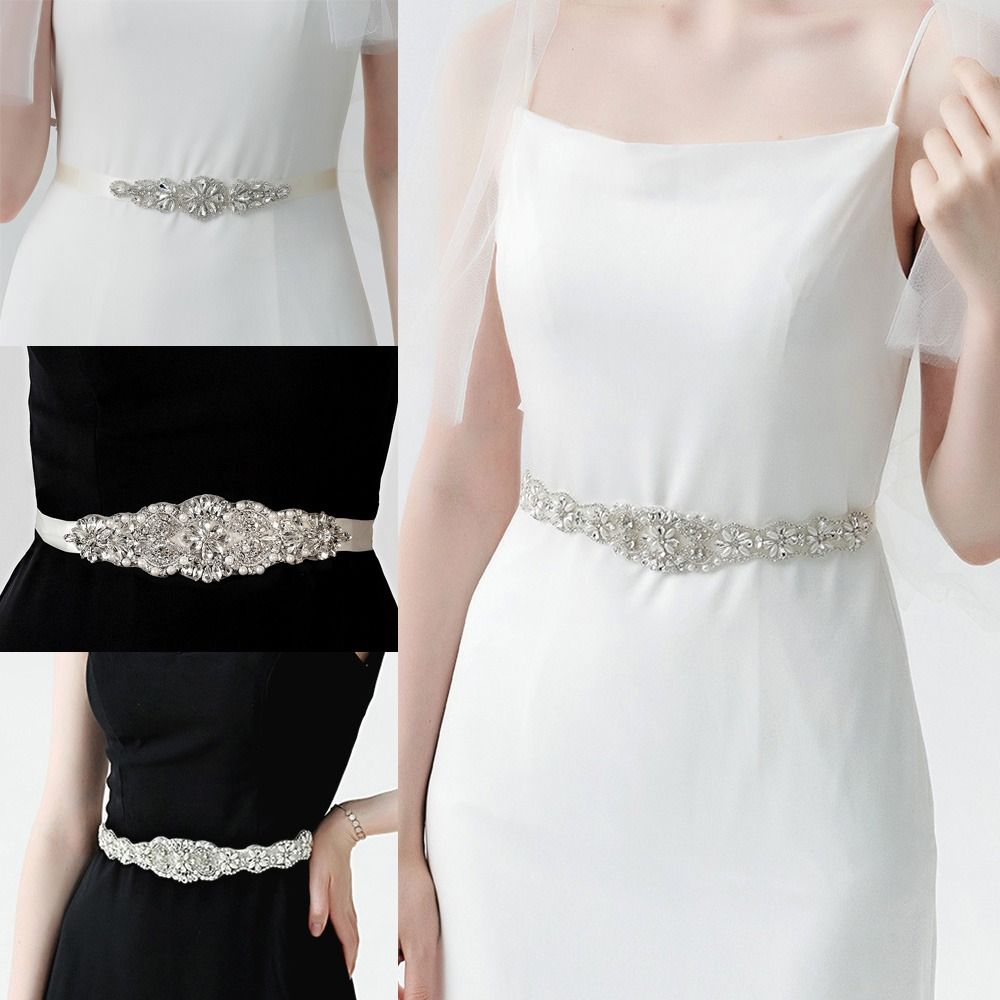 Sweet Silver Wedding Rhineston - Bridal Sash Ribbon incelemesi ve fiyatı