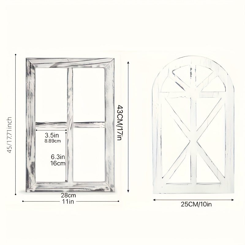 2pcs Rustic Wooden Window Fram - Wedding Tap incelemesi ve fiyatı