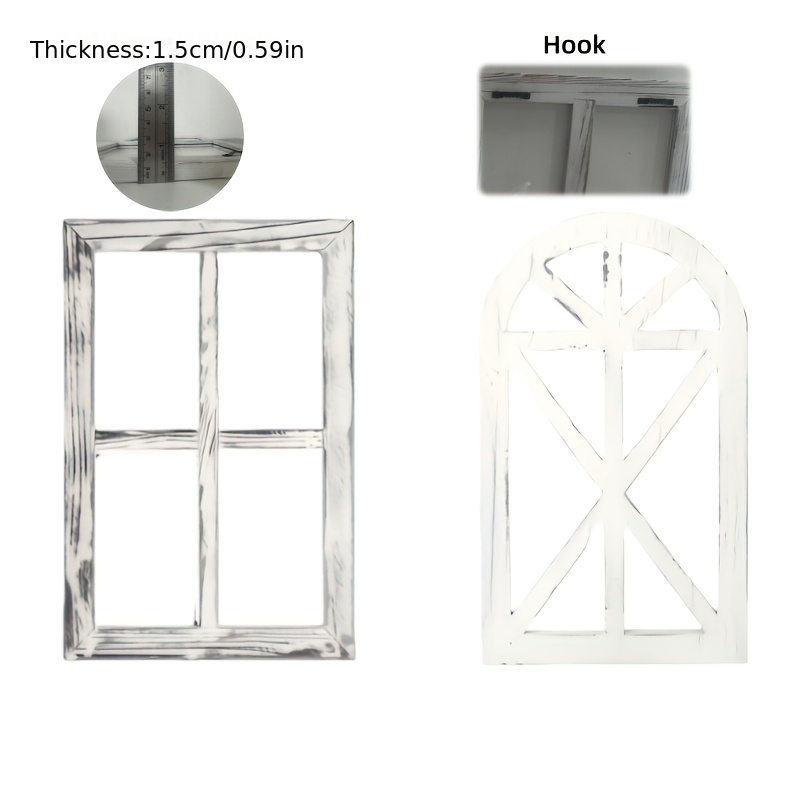 2pcs Rustic Wooden Window Fram - Wedding Tap incelemesi ve fiyatı