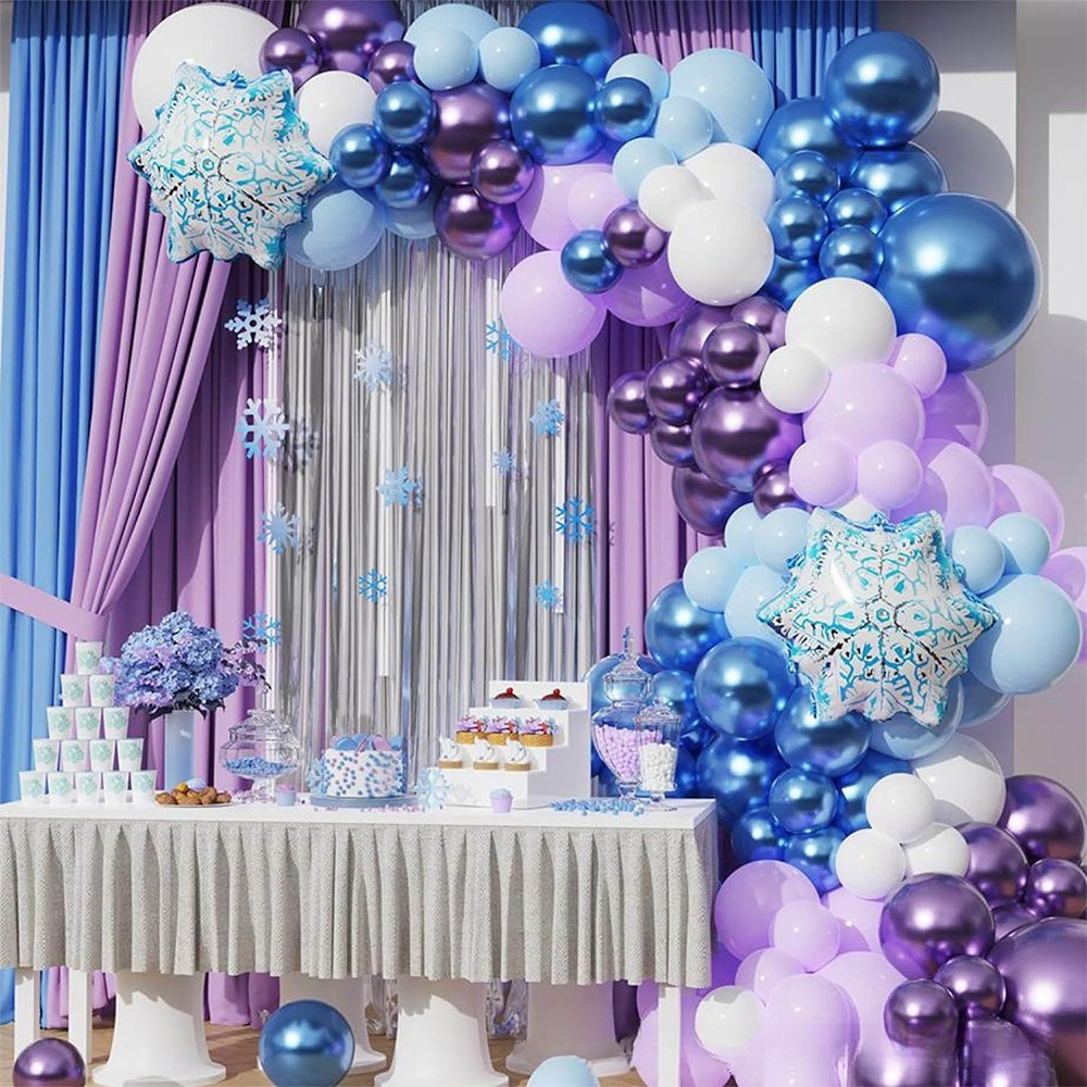 Winter Wonderland Snowflake Ba - Wedding Balloon Arch incelemesi ve fiyatı