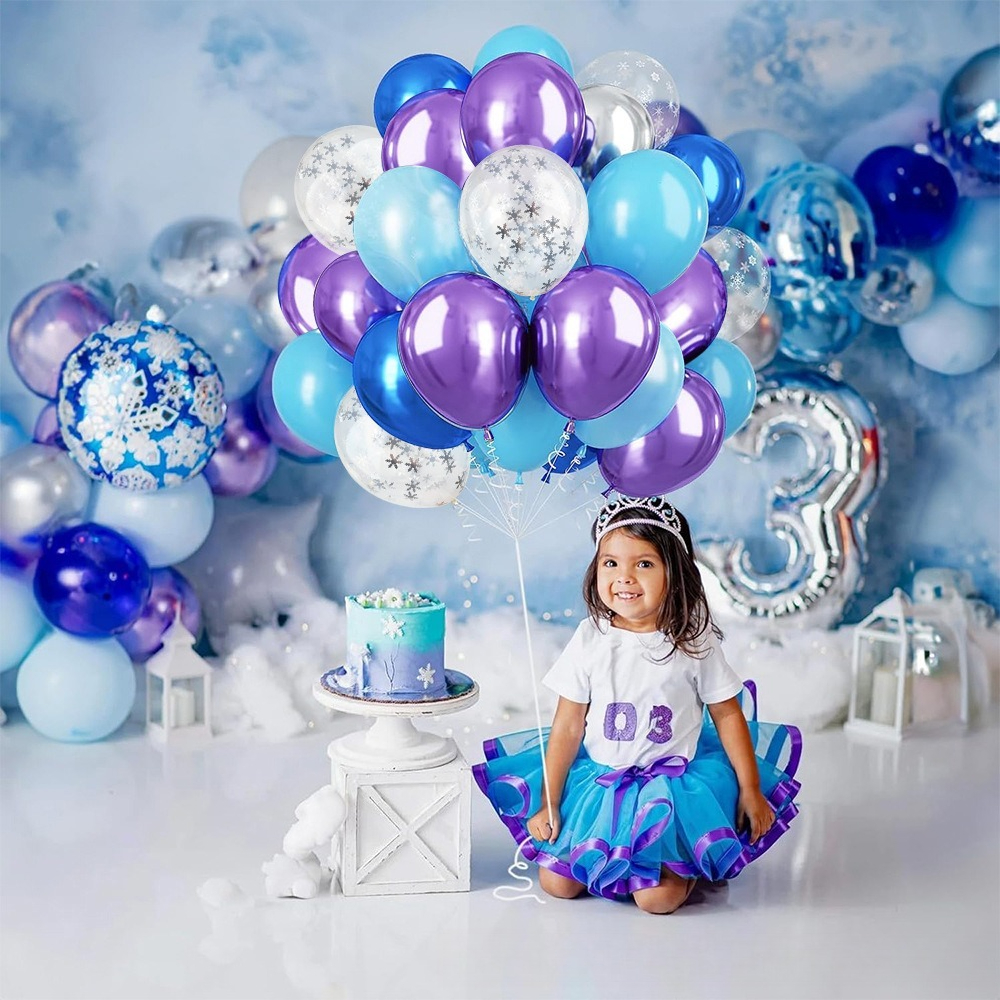 Winter Wonderland Snowflake Ba - Wedding Balloon Arch incelemesi ve fiyatı