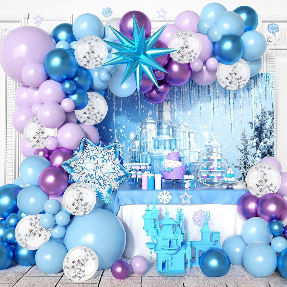 Winter Wonderland Snowflake Ba - Wedding Balloon Arch incelemesi ve fiyatı