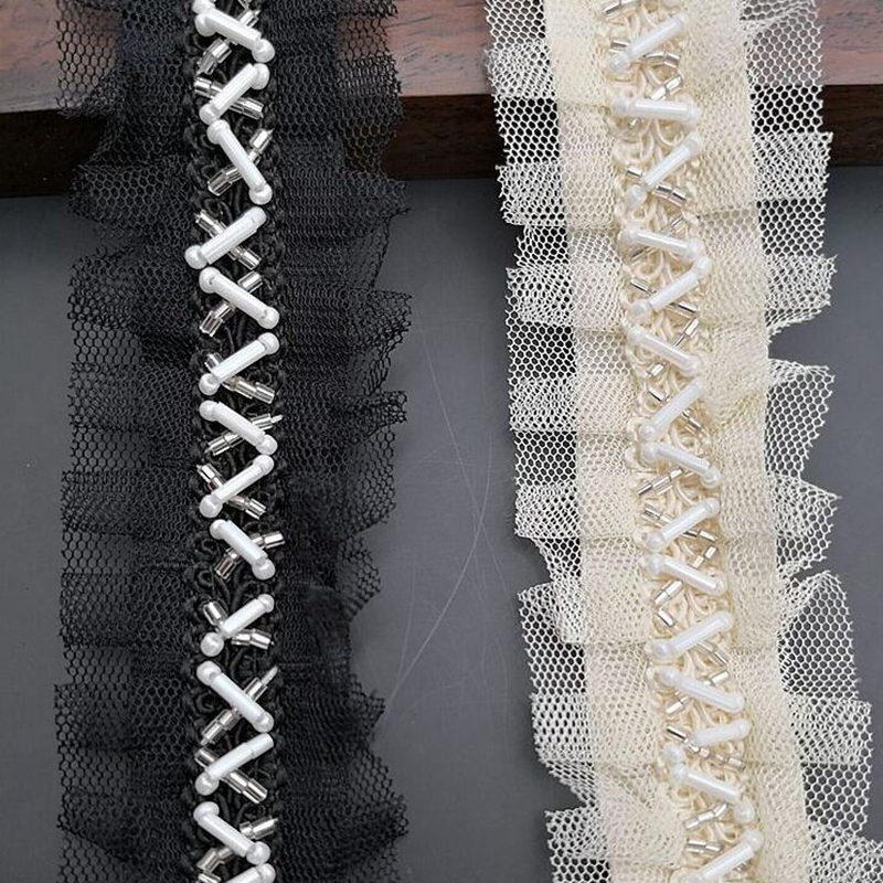 1 yard 1.5cm Ivory Pearl Beade - Bridal Sash Ribbon incelemesi ve fiyatı