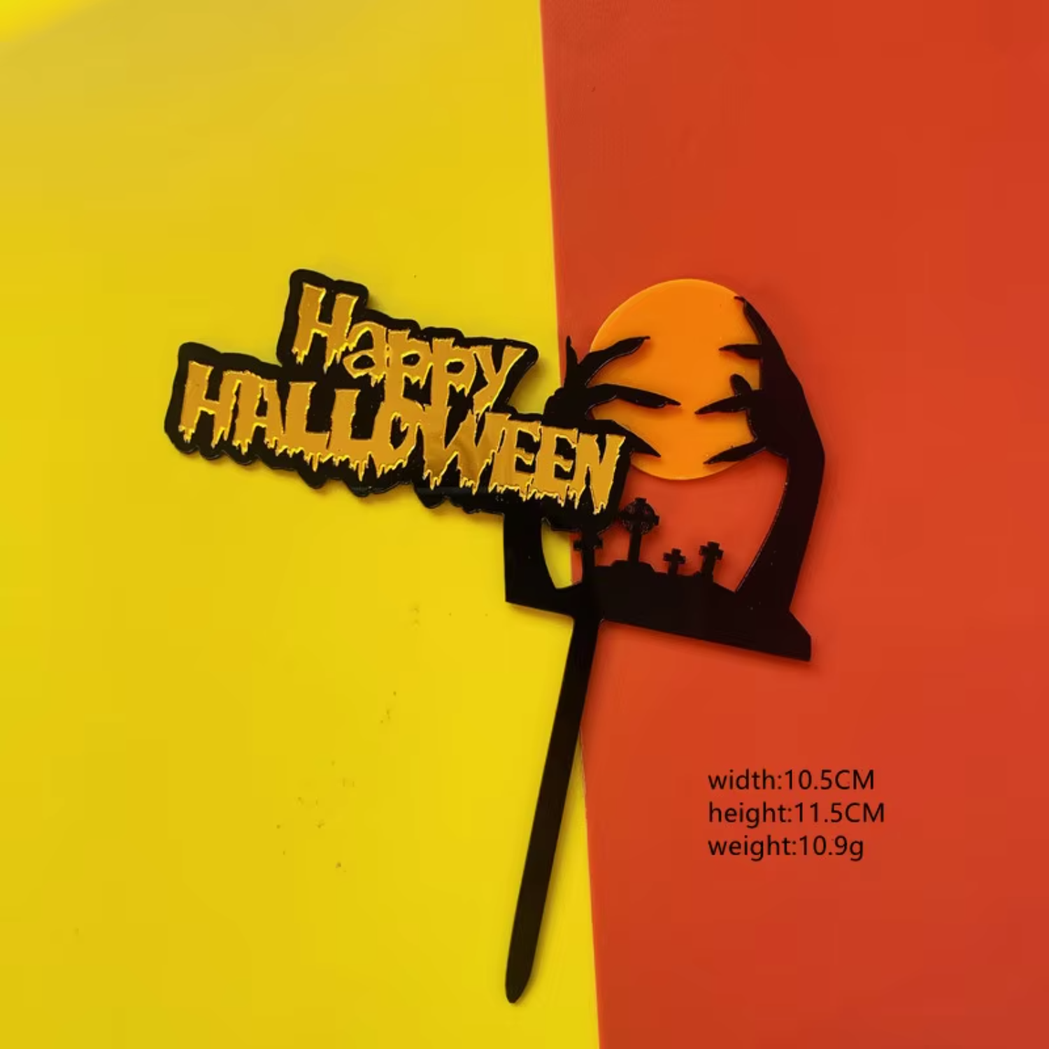 Happy Halloween Acrylic Cake T - Wedding Supply Factory incelemesi ve fiyatı