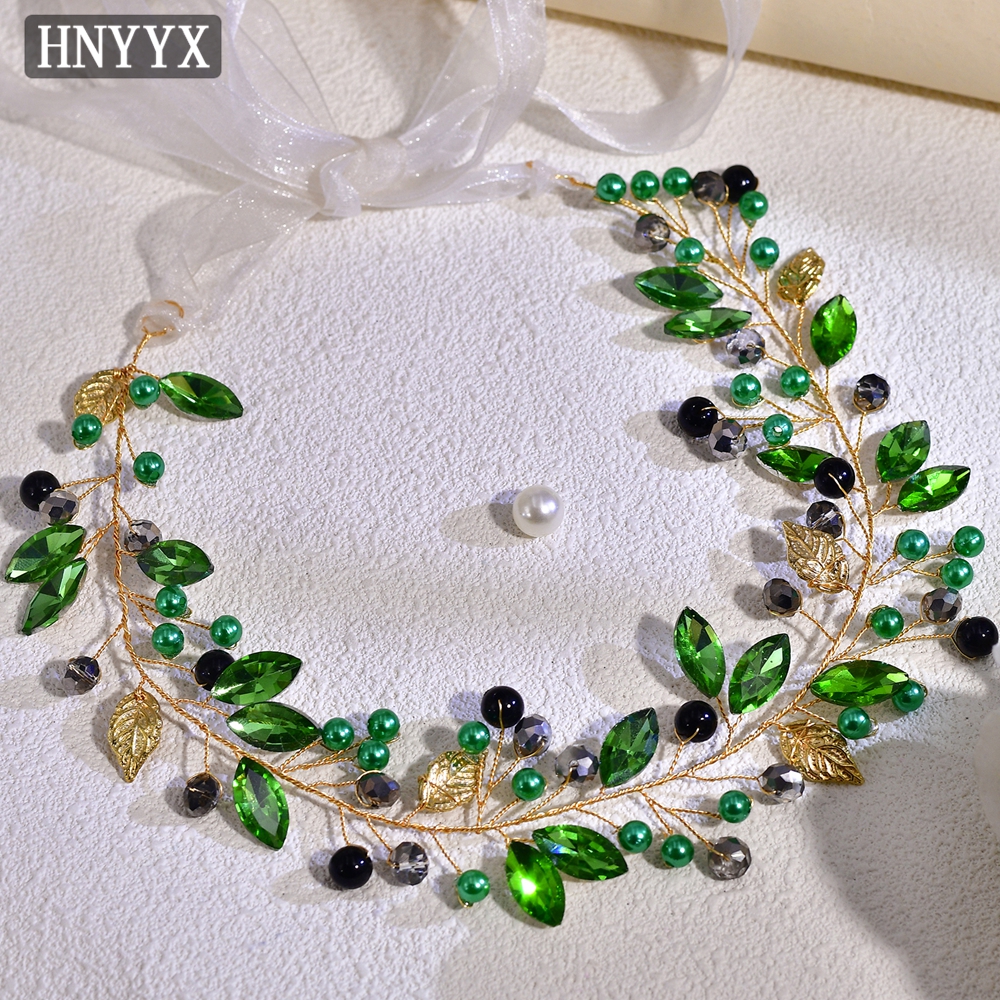 HNYYX Green Bling Rhinestone B - Bridal Sash Ribbon incelemesi ve fiyatı