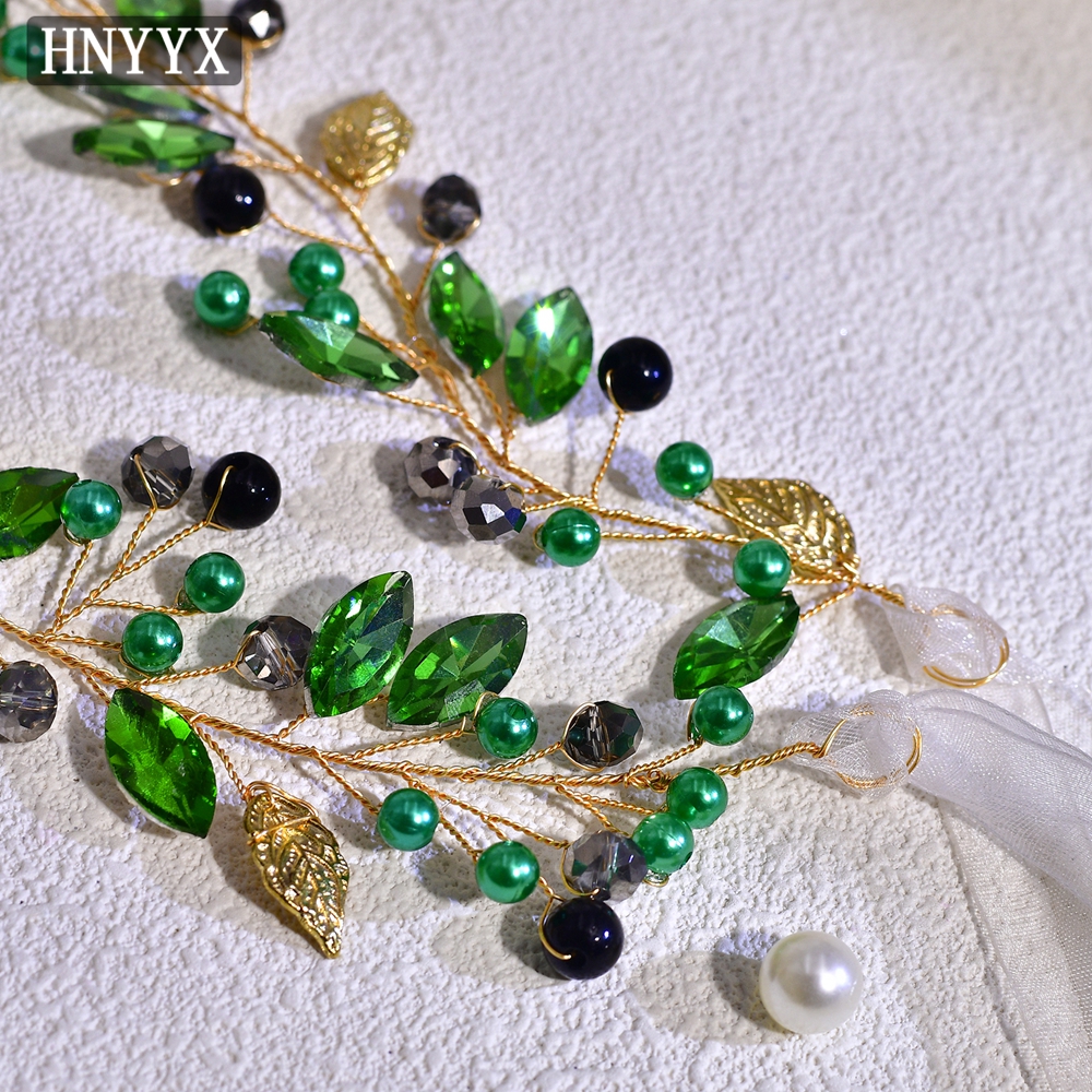 HNYYX Green Bling Rhinestone B - Bridal Sash Ribbon incelemesi ve fiyatı