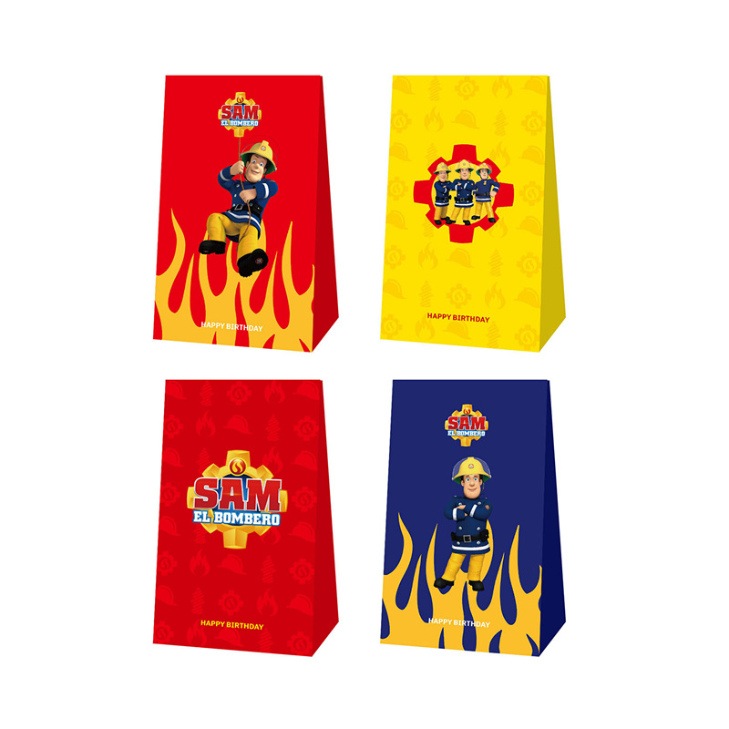 12pcs Fireman Sam Candy Bags P - Wedding Event Supply incelemesi ve fiyatı