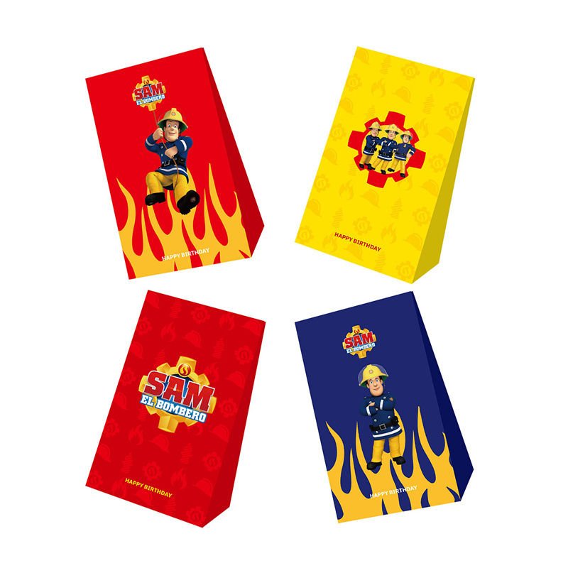 12pcs Fireman Sam Candy Bags P - Wedding Event Supply incelemesi ve fiyatı