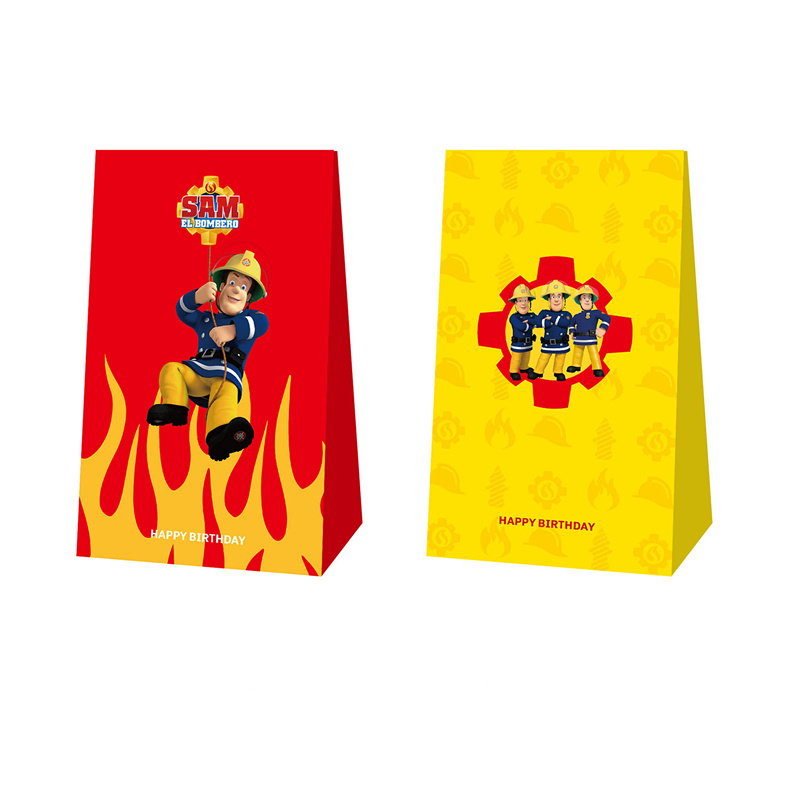 12pcs Fireman Sam Candy Bags P - Wedding Event Supply incelemesi ve fiyatı
